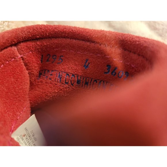 Minnetonka Pink Double Fringe Side Zip Boot Size 4 - Picture 2 of 10